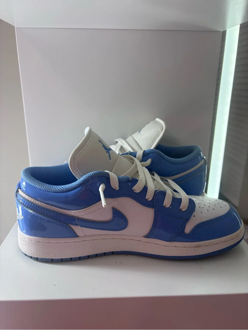 Jordan Kids Low-Top Sneakers - White/Blue